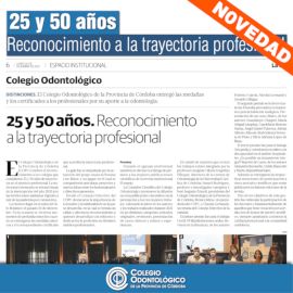 25 y 50 años - Reconocimiento a la Trayectoria Profesional